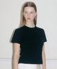 TTUDEMENT Angora Half Sleeve Pullover Black
