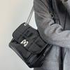 IELGY Retro Stray Bag, Oilskin Chain Shoulder Bag.