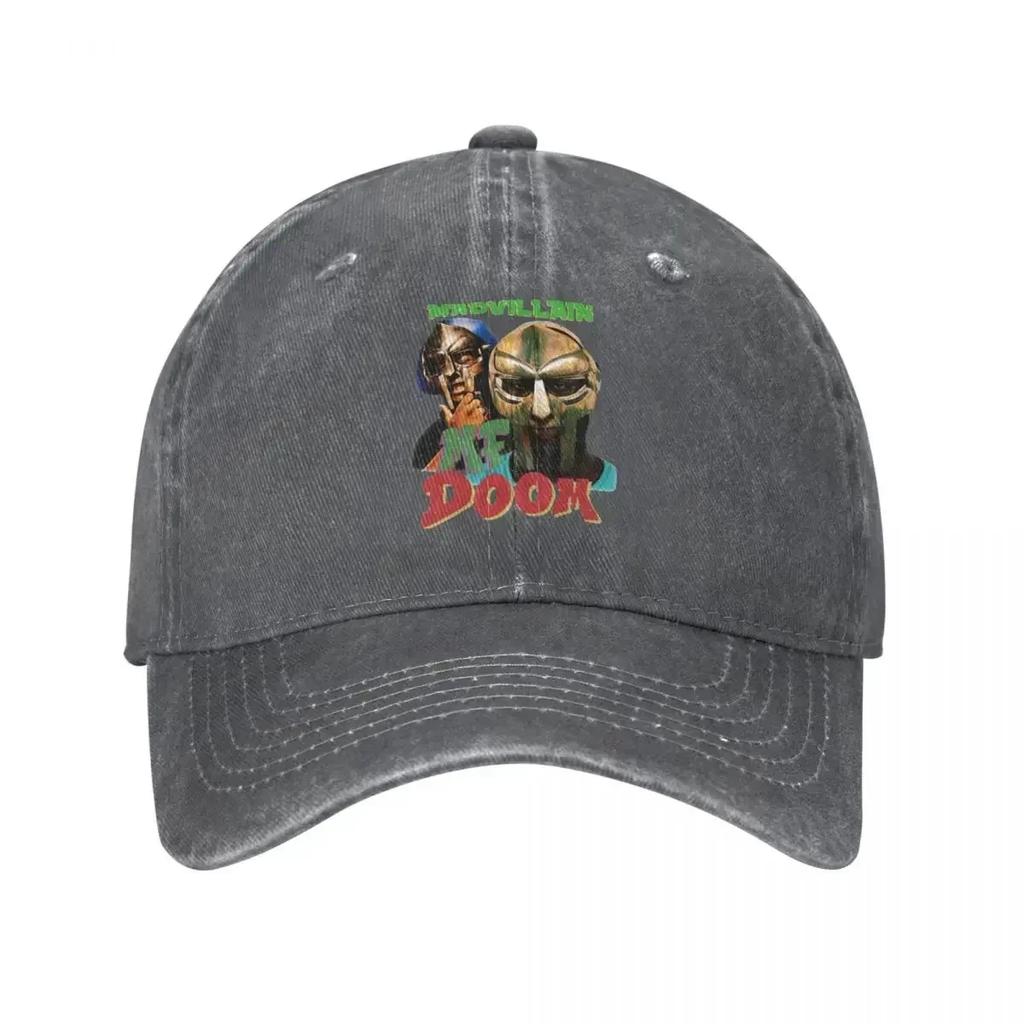 MF Dm Madvillain Vintage Retro s Unisex Women Baseball Caps Distressed Denim Washed Hats Cap Casual All Seasons Travel Sun Cap
