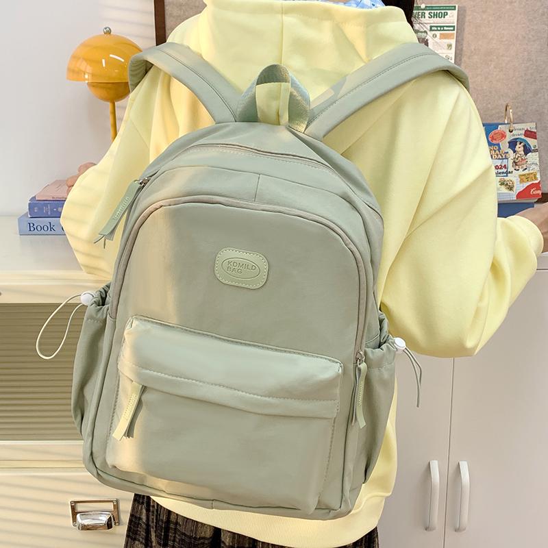 College Style Backpack Junior High School Student Schoolbag Women's Lightweight Travel Backpack