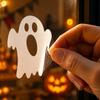 Removable Halloween Static Cling Window Stickers Ghost Pumpkin Bat Spider Web Decals for Glass Door and Window Decoration