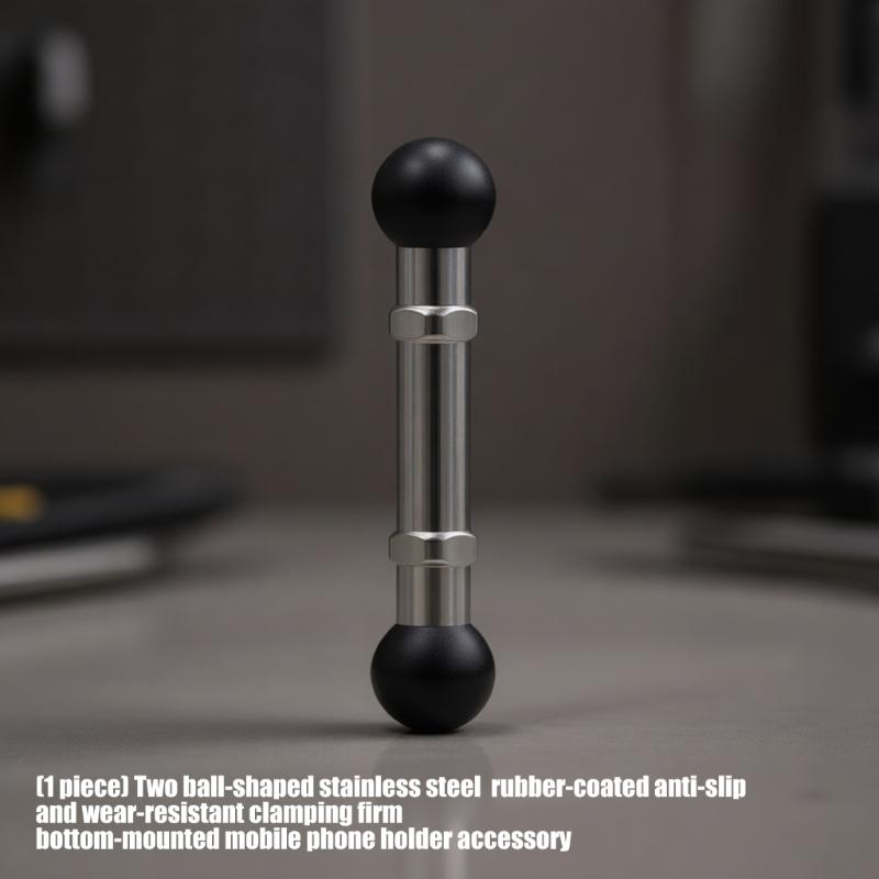 Adjustable Double Ball Head Tablets Stand for Flexible Viewing Angled Stainless Steel Construction NonSlip Design