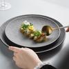 European Ceramic Dinnerware: Steak & Pasta Plate with Creative Texture