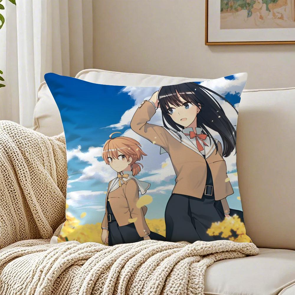Romantic Anime BBloom Into You Cushion Cover Pillowcase Antidustmite living Room Sofa Decor Cushion Room