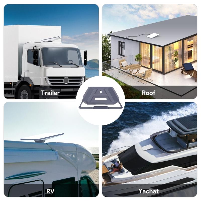 Weather Resistant ABS Mount Easy to Install Roof Mount Universal Vehicle Mount Secure Device Mount for Device Mini