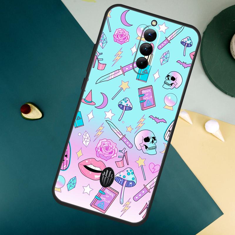 Girly Pastel Witch Goth For ZTE Nubia Red Magic 10 Air 8 9 8S 9S 10S Pro Plus 7 6S 7S Pro Red Magic 11 Pro Plus Case