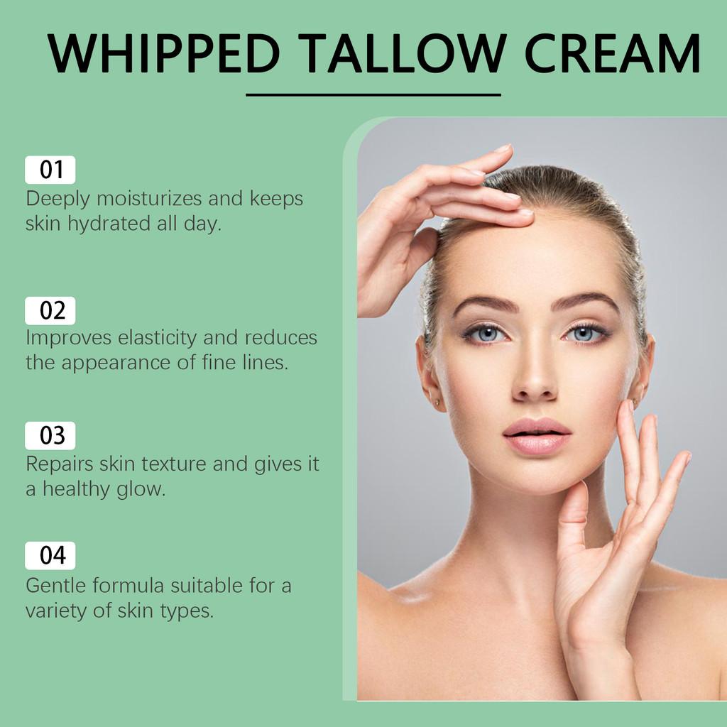 Woodsleep Grass-fed Beef Tallow Skin Cream Hydrating Moisturizing Nourishing For Dry Skin