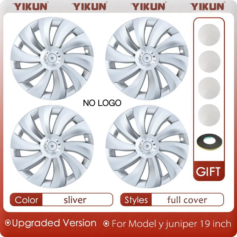 

4PCS 19 inch Wheel Cover 2025 for Tesla Model Y Juniper Accessories Performance Crossflow Wheel cap Replacement Car tools Hubcap 19 inch 2025&For Model Y Juniper
