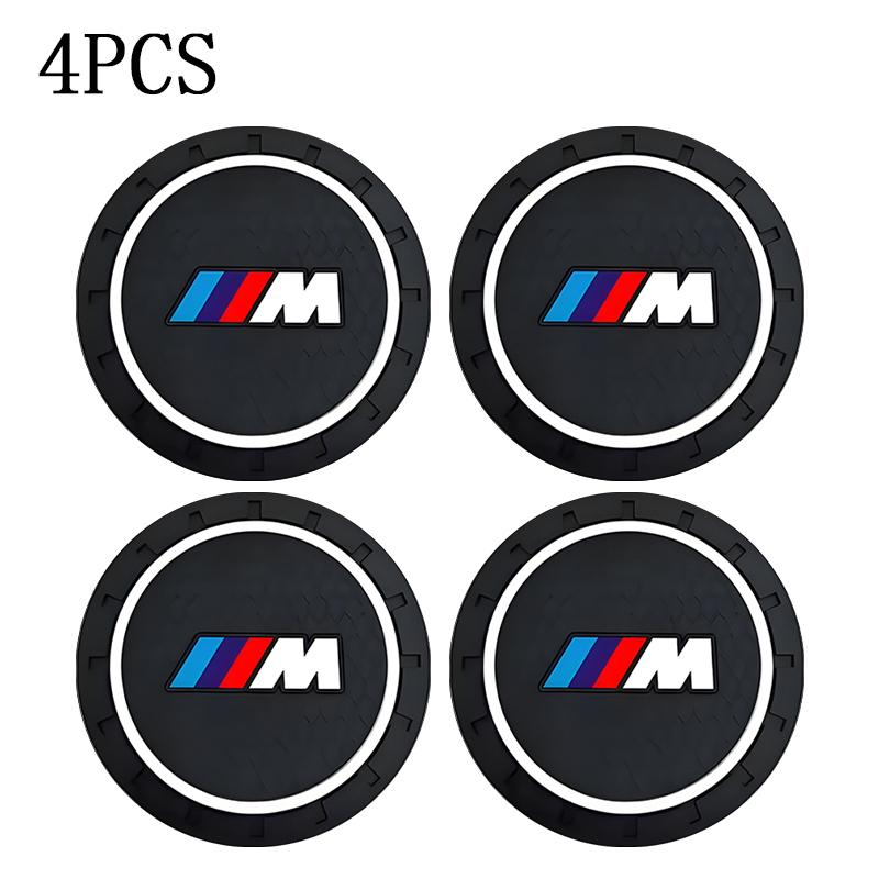

2Pcs Car Coaster Water Cup Bottle Holder Anti-slip Pad Mat Silica Gel For BMW M M3 M5 X3 E93 F10 F20 F30 F40 F15 F25 F26 F31 F49 Car coaster