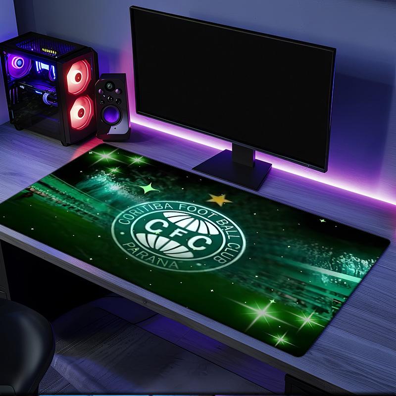 Coritiba Football Club Emblem mouse pad, rubber base, esports desk mat, mouse pad for gamers and office use, gaming desk , easy to clean mat