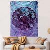 Purple and Blue Abstract Mandala Design Patterned Tapestry Home Decor, Suitable for Bedroom and Living Room, Gift