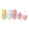 3ml Pink Oval Lip Gloss Tube, Ice Cream White Lip Glaze Bottle, Mini Lip Mud Empty Cosmetic Container