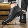 Mode Herren Stiefeletten zum Schnüren Luxus Britischer Stil Qualitätsleder Senior Designer Outdoor Brogues Business Herrenstiefel