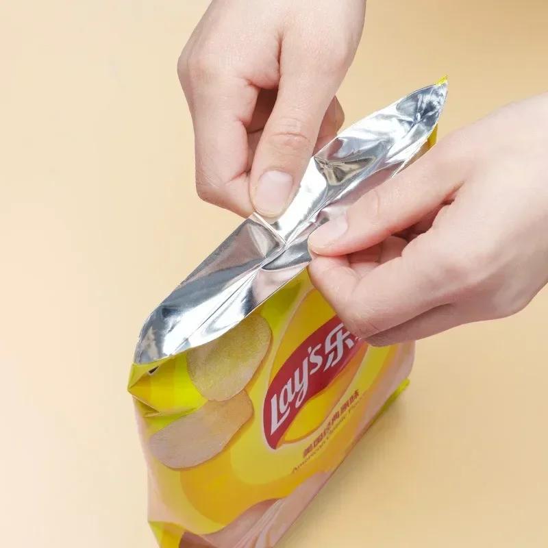 2pcs Mini Plastic Bag Sealer Machine Food Snack Storage Bag Clip Sealer Home Storage Organization Kitchen Accessories Gadgets