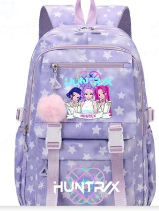Zaino per Scuola Cartone Animato Kpop Studente Grande Capacità Zaino Ragazza Zaino Scolastico
