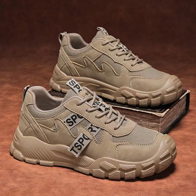 Autumn Sports and Leisure Thick Sole Heightening Daddy Shoes for Work Class Non-slip and Wear-resistant Labor Protection Shoes