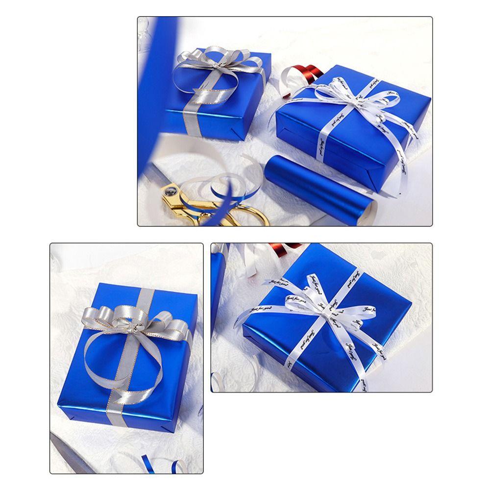 Creative Metallic Gift Wrapping Paper Matte Multicolor Art Paper Pure Color 300cm Length Craft Paper Valentine's Day