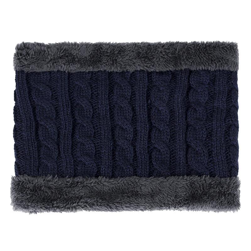 Мужской зимний вязаный шарф-снуд ZHENYUEQI One Size