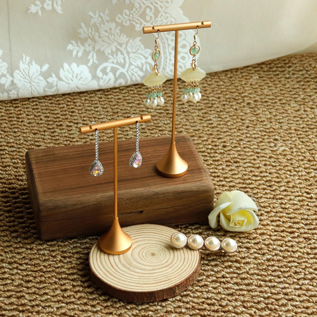 Metal T Bar Earring Display Stand Jewelry Stand  Earring Hanging Holders Jewelry Organizer
