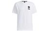 T Shirts Men's White Crew Neck Moderate Straight Fit GP0855