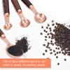 4PCS Set Stainless Steel Measuring Spoon Set Rose Gold Kitchen Baking Tool  For Kitchen Baking