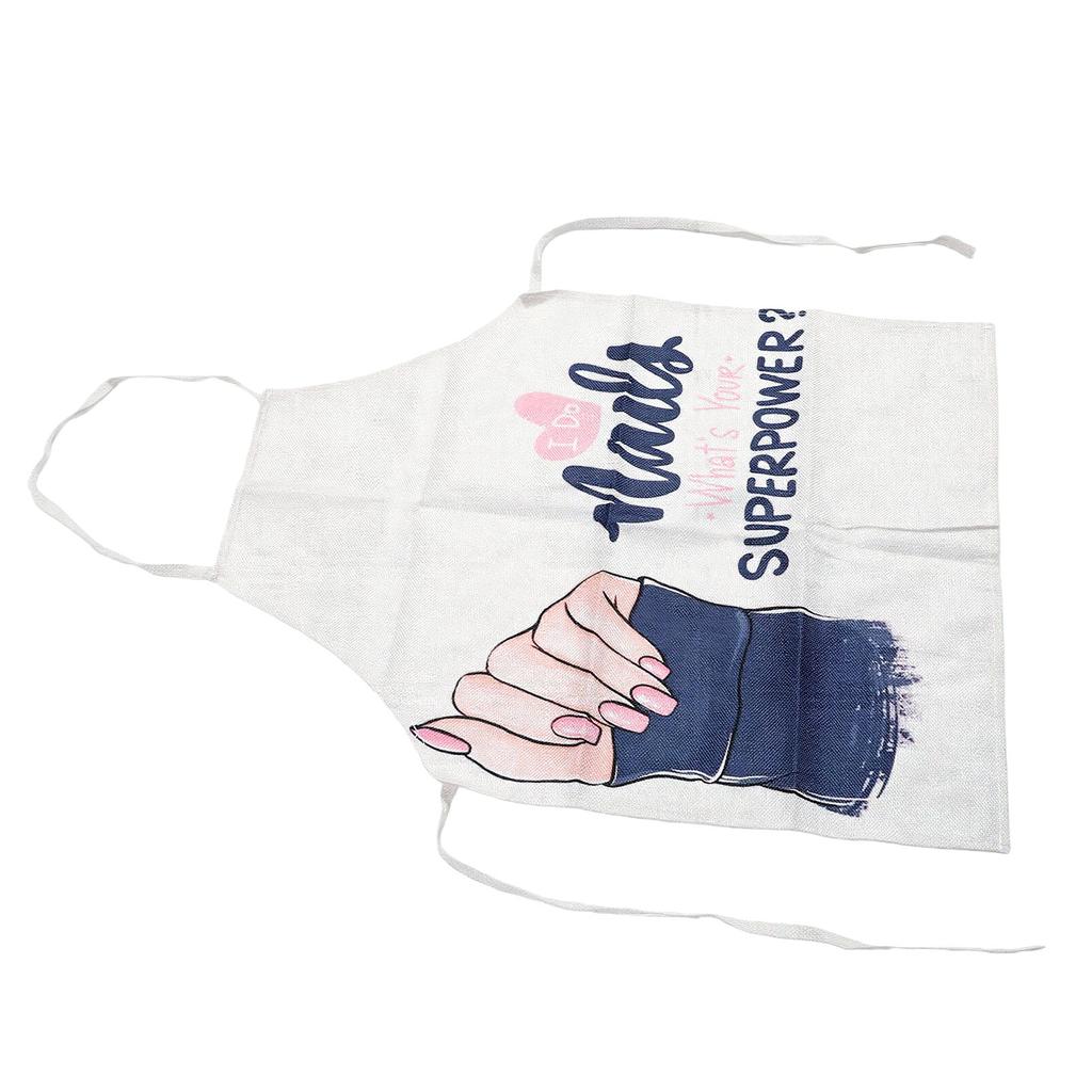 Nail Technician Apron Sleeveless Stylish Dust Proof Nail Art Apron for Makeup Cooking