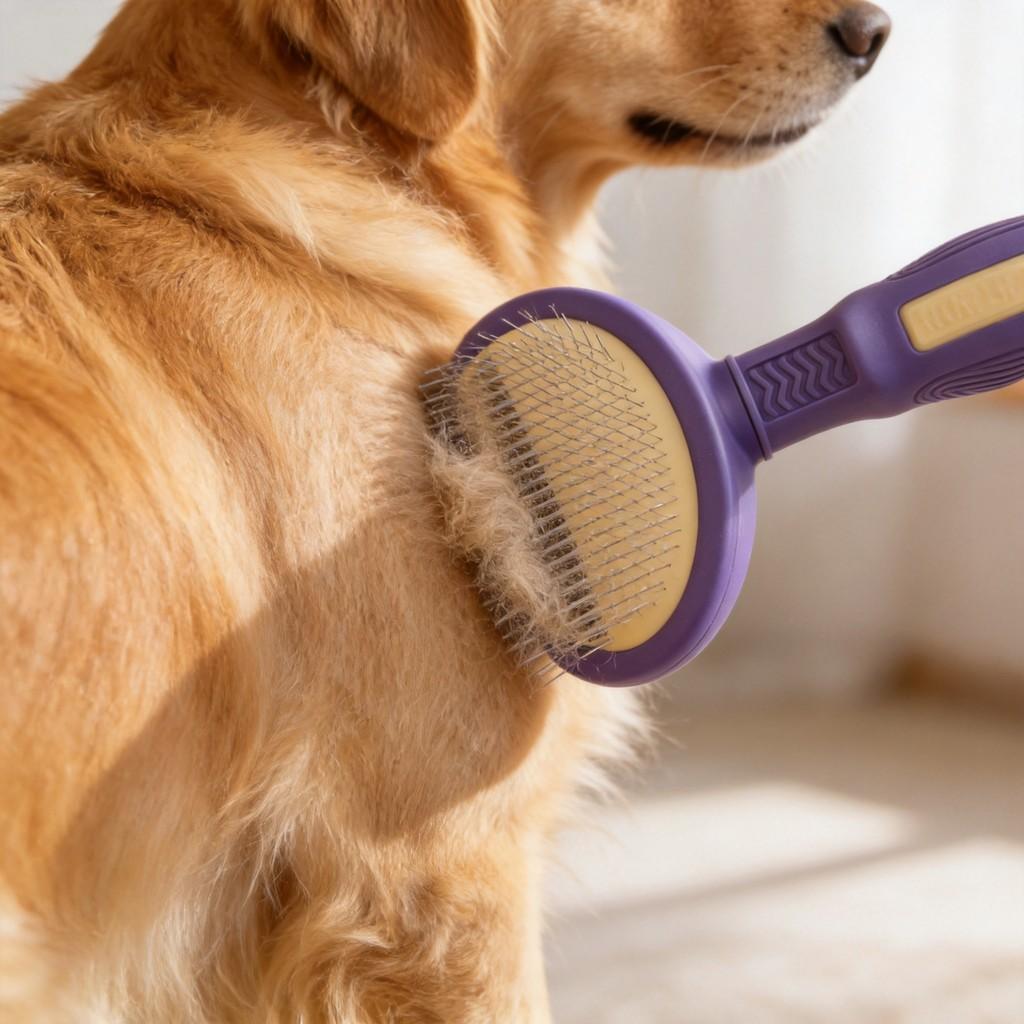 Pet Comb For Cats And Dogs With Plastic Pins For Fur Removal And Deshedging