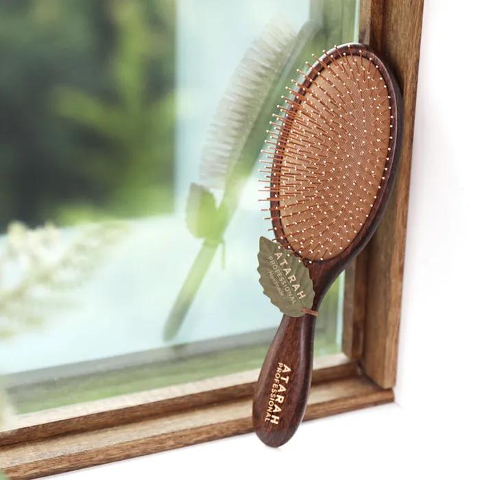 Atara Gold Pin Brush Cooling Scalp Massage AT-GPRB