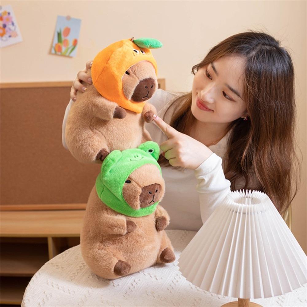 

Cartoon Capybara Plush Simulation Capibara Fluffty Doll Capybara Plush Toy Birthday Gift зелений
