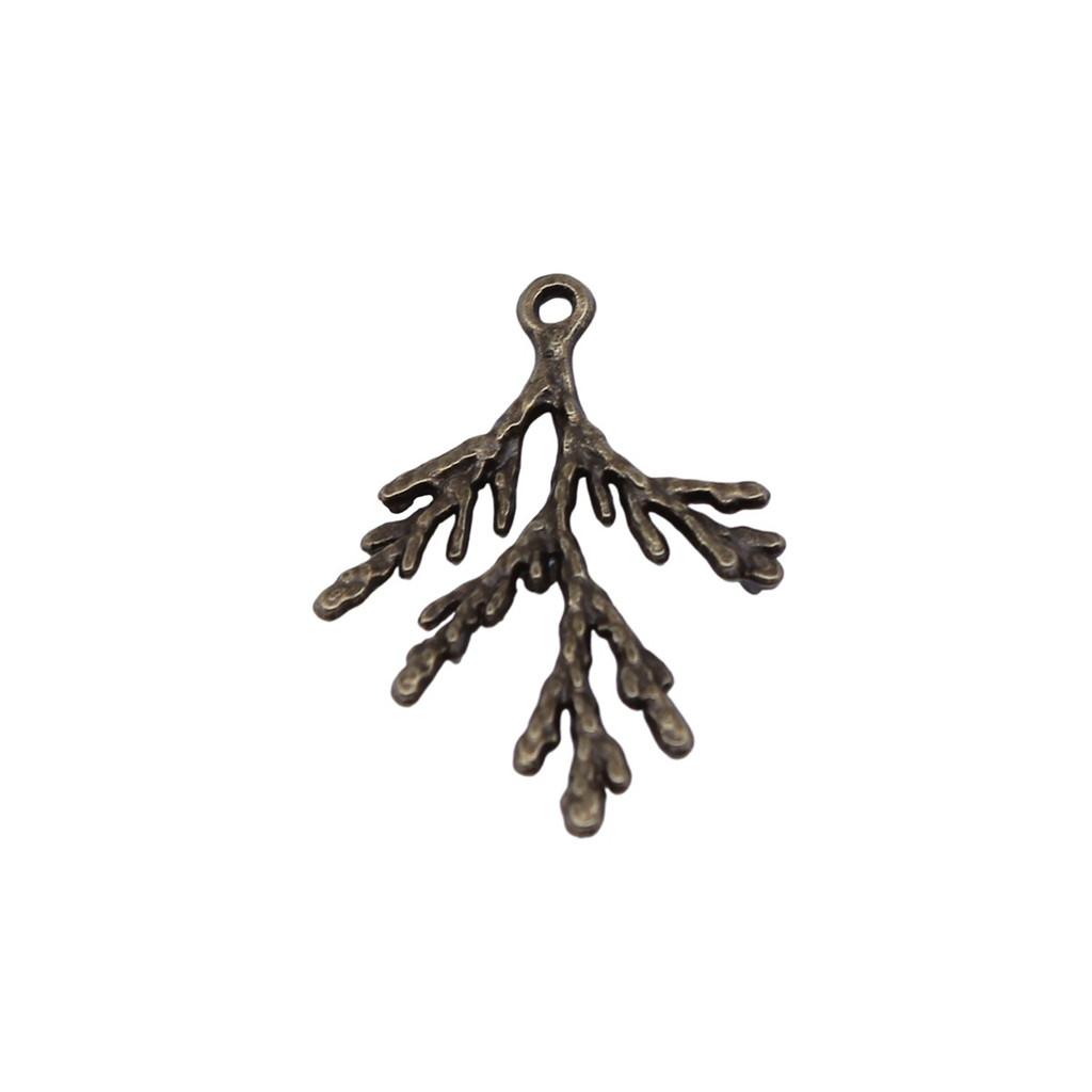 Filigree Leaf Charms Antique Alloy Pendants For Nature Inspired Jewelry