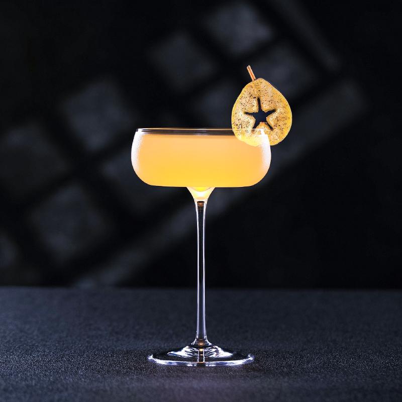 Crison PNT05 Ultra-Thin Handmade Crystal Glass - Champagne Glass Ice Cream Mousse Dish Modern Cocktailware for Entertaining