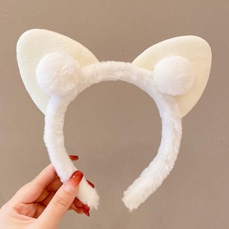 Adorable 2024 Cartoon Hair Tie & Plush Headband Set for Women - Cute Hair Accessories & Gift