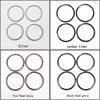 suitable For -2025 Toyota GR Supra A90 ABS Carbon Fiber/Silver Car Door Speaker Ring Trim Sticker Interior Car Accessories