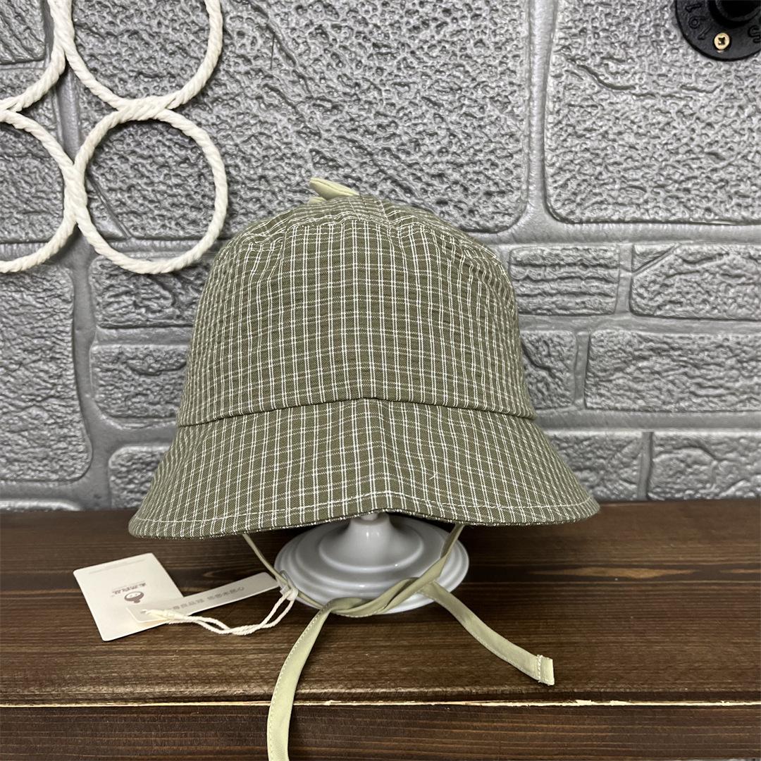 

Muran Liangpin Boys Windproof Wide Brim Plaid Dinosaur Sun Hat for Spring/Summer 2026, Model MR062E 50 cm