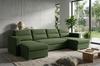 Großes Schlafsofa in U-Form Varius BIG mit Schlaffunktion, 3 Bettkästen, Bouclé-Struktur, Family Meble