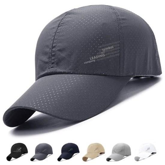 YUMISS Cap Mens Running Ultra Lightweight High Breathability Quick-Drying Mesh Material Hat Summer Cool UV Cut