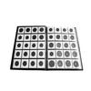 50Pcs  White Cardboard 2x2 Mylar Coin Holders with Storage Box Holder Cardboard Coin Holders Storage Case 17.5-40mm