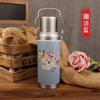 Chinese Retro Thermal Pot Food Grade Stainless Steel Thermos Cup with Cover Portable Water Cup Women's Cup Hot Kettle