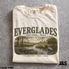 Everglades Nationalpark Shirt, Vintage Florida Sumpf T-Shirt, Alligator Wildtier T-Shirt, Natur Reise Outdoor Geschenk