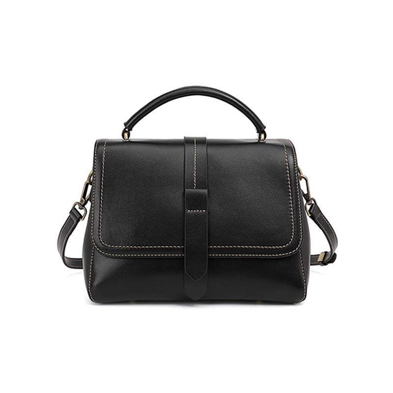 

Burminsa Cowhide Genuine Leather Shoulder Bags For Women 2026 Luxury Designer Wide Strap Crossbody Satchel Work Ladies Handbags чёрный