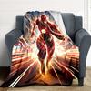 1pc Flash Speed Flannel Throw Blanket - HD Printed Lightweight Soft Warm All-Season Blanket for Sofa, Bed, Travel, Camping 150