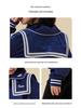 Tao Town Girls' Navy Collar Coat - 2025 Casual Preppy Spring/Autumn Short Jacket for Kids