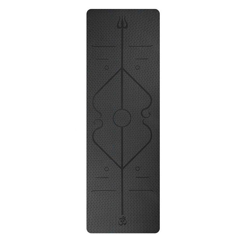 Mat 6mm Yoga Positie Lijn Antislip Tapijt Mat Beginner Milieu Fitness