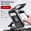 Waterproof Motorcycle Phone Holder Universal Bike Phone Mount 360° Rotation Mobile Phone Holder
