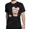Novelty Rilakkuma Korilakkuma T-Shirts Unisex Wo Unisex Crewneck 100% Cotton T Shirt Short Sleeve Tee Shirt Plus Size Clothing