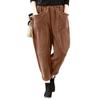 In Stock! Women's 2026 Autumn/Winter Elastic Waist Corduroy Loose Pants