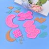 Chocolate Moulds Moon/Cloud Shaped Baking Molds Fondant Moulds Cake Molds Silicone Material Gift for DIY Baking Lover