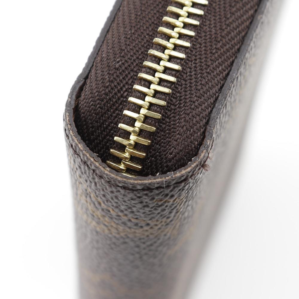 LOUIS VUITTON Zippy wallet Purse M42616 Brown Monogram canvas unisex Used