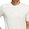 adidas Logo Letter Print Ribbed Crew Neck Breathable Comfortable Short Sleeve T-Shirt Men T-Shirts White HE2315