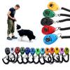 Dog Training Clicker Pet Plastic New Dogs Click Trainer Aid Tools Adjustable Wrist Strap Sound Key Chain Dog Supplies
